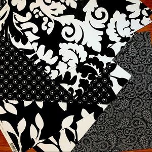 Designer 12x12 Paper Black and White Prints